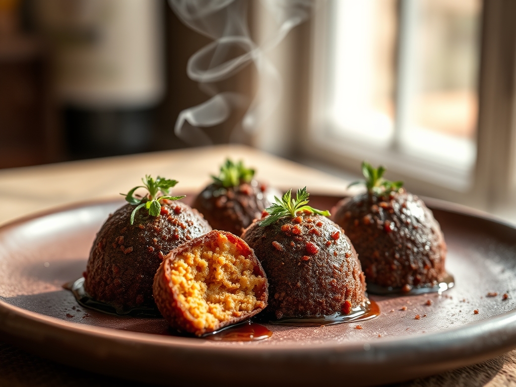 Brigadeiro de vinho do Porto roxo
