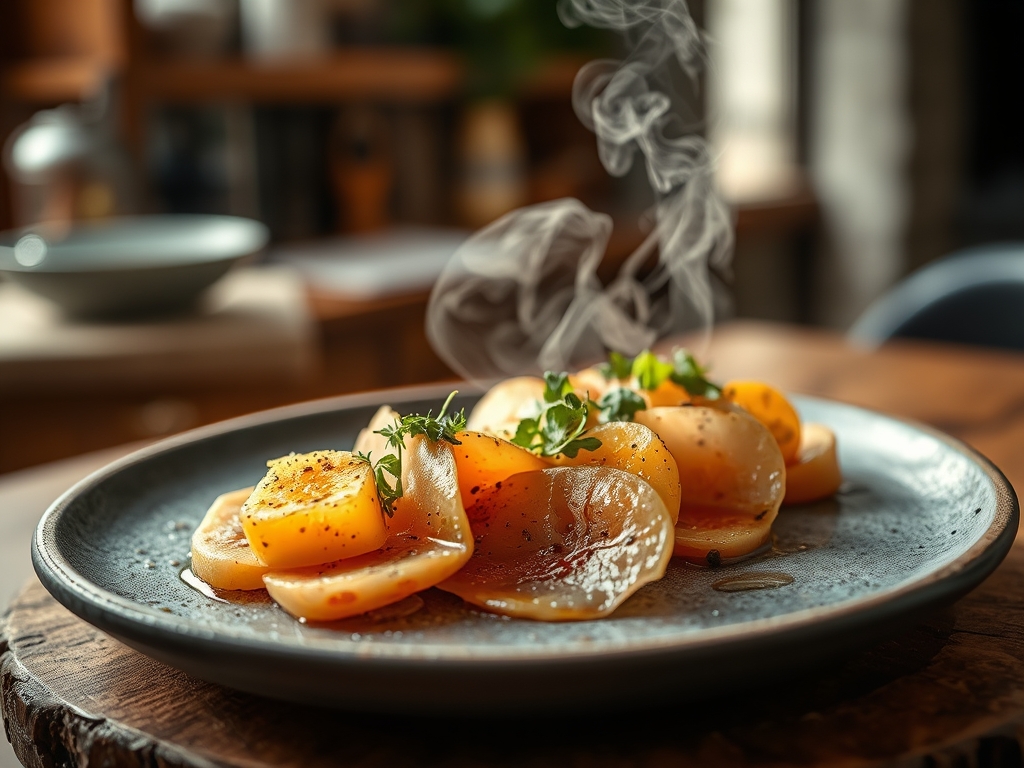 Carpaccio de figos e presunto