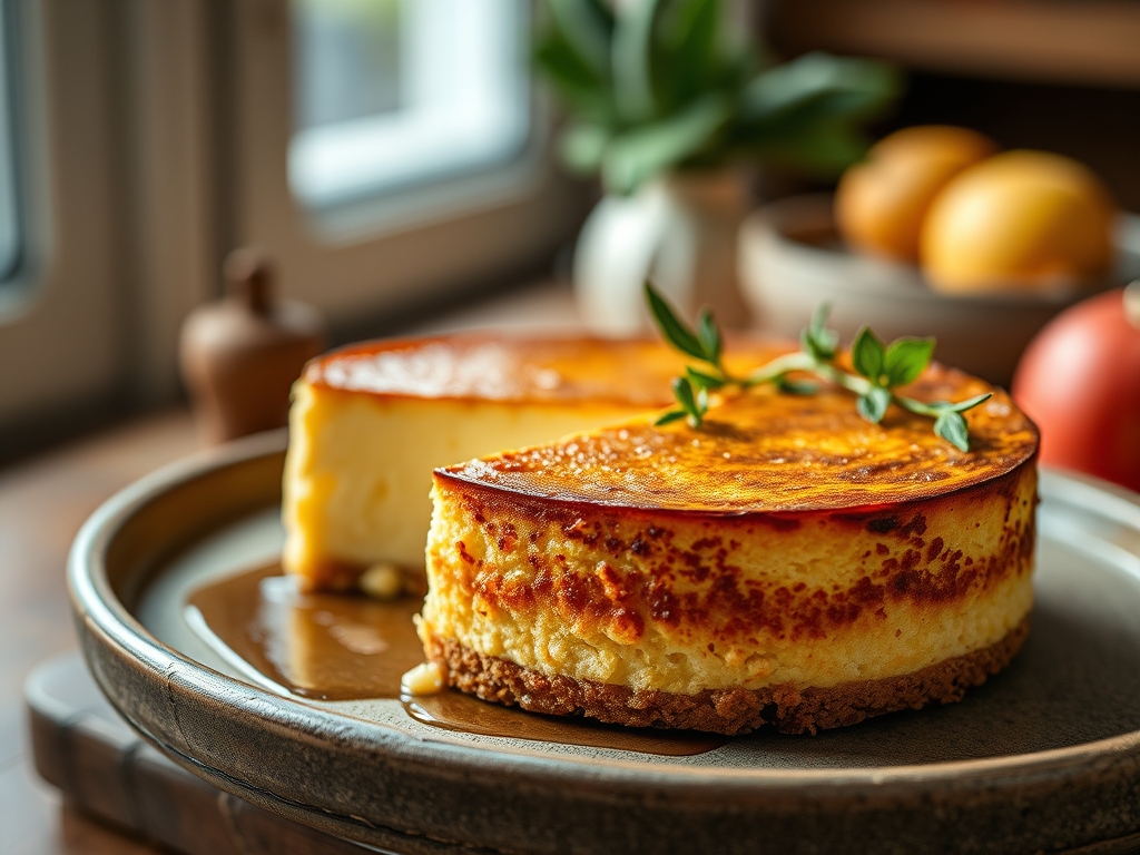 Cheesecake de mirtilos roxos