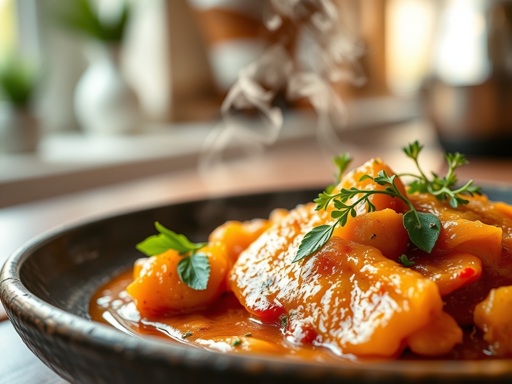 Pataniscas com cebola roxa