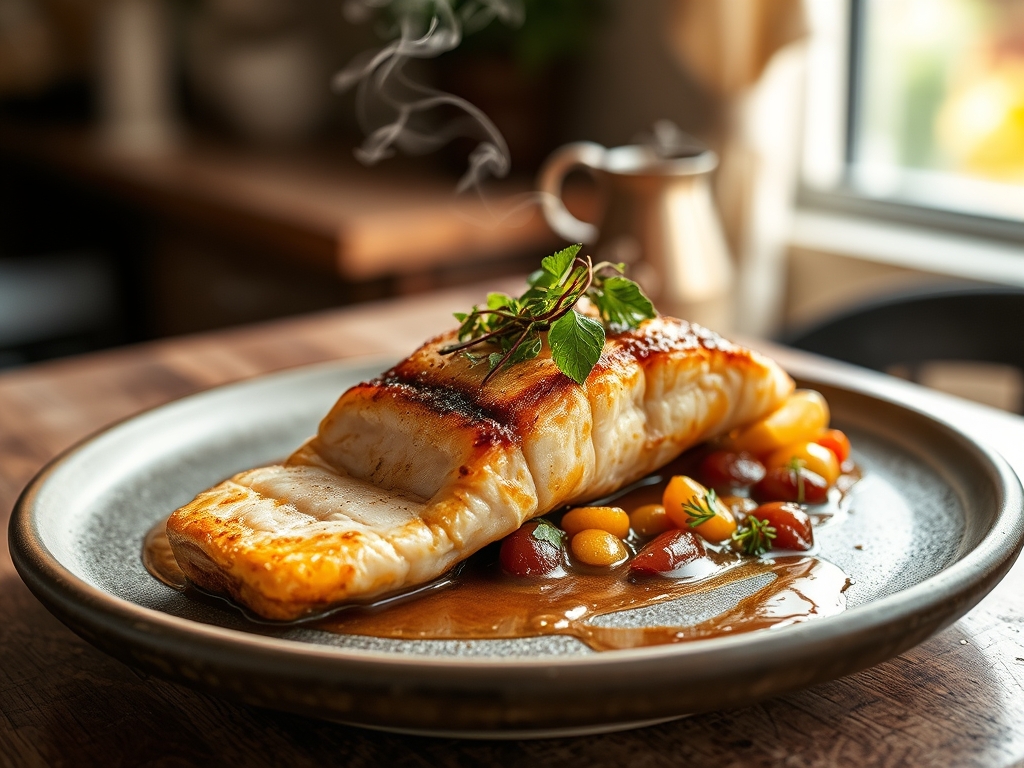 Salmão marinado em uvas roxas